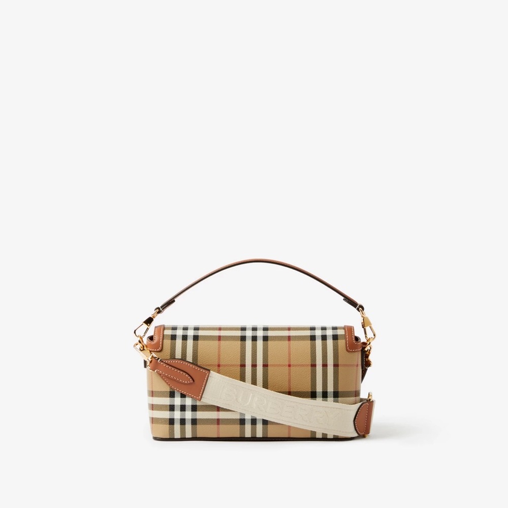 Burberry Tan and Brown Checkered Women's Bag new / no tag - Picture 10 of 13